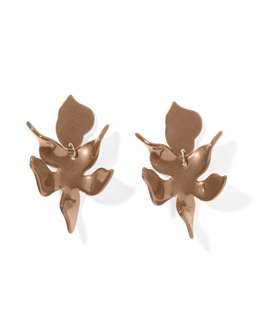Flora Statement Earrings - Espresso - Shop LINNY CO