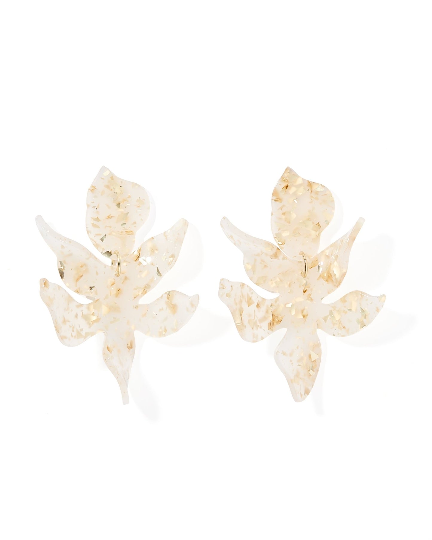 Flora Statement Earrings - Gold Confetti - Shop LINNY CO