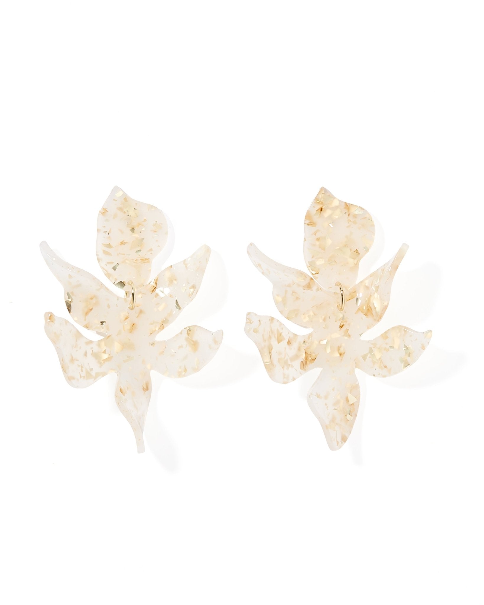 Flora Statement Earrings - Gold Confetti - Shop LINNY CO