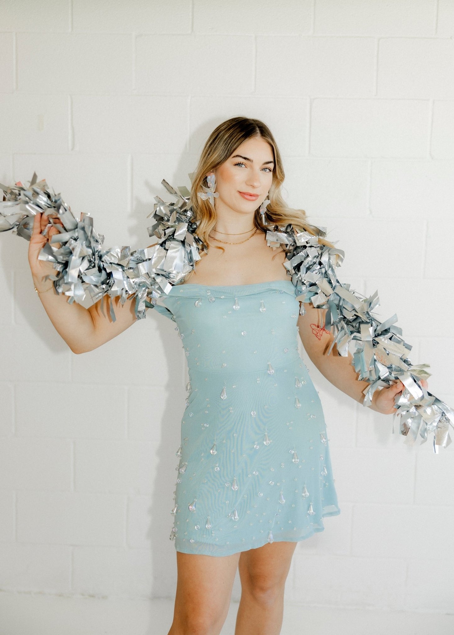 Flora Statement Earrings - Iridescent - Shop LINNY CO