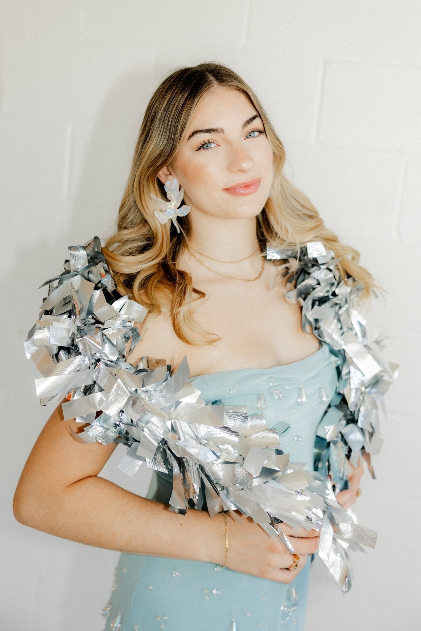 Flora Statement Earrings - Iridescent - Shop LINNY CO