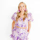 Flora Statement Earrings - Orchid Purple - Shop LINNY CO