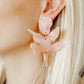 Flora Statement Earrings - Peach Bellini - Shop LINNY CO