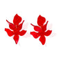 Flora Statement Earrings - Pearlized Red - Shop LINNY CO