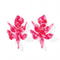 Flora Statement Earrings - Pink Party Punch - Shop LINNY CO