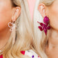 Flora Statement Earrings - Pinot Noir - Shop LINNY CO