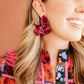 Flora Statement Earrings - Pinot Noir - Shop LINNY CO