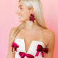 Flora Statement Earrings - Pinot Noir - Shop LINNY CO