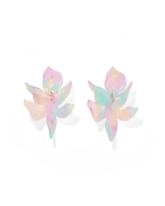 Flora Statement Earrings - Prism Pastel - Shop LINNY CO