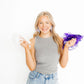 Flora Statement Earrings - Purple Frost - Shop LINNY CO