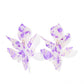 Flora Statement Earrings - Purple Frost - Shop LINNY CO