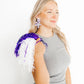 Flora Statement Earrings - Purple Frost - Shop LINNY CO