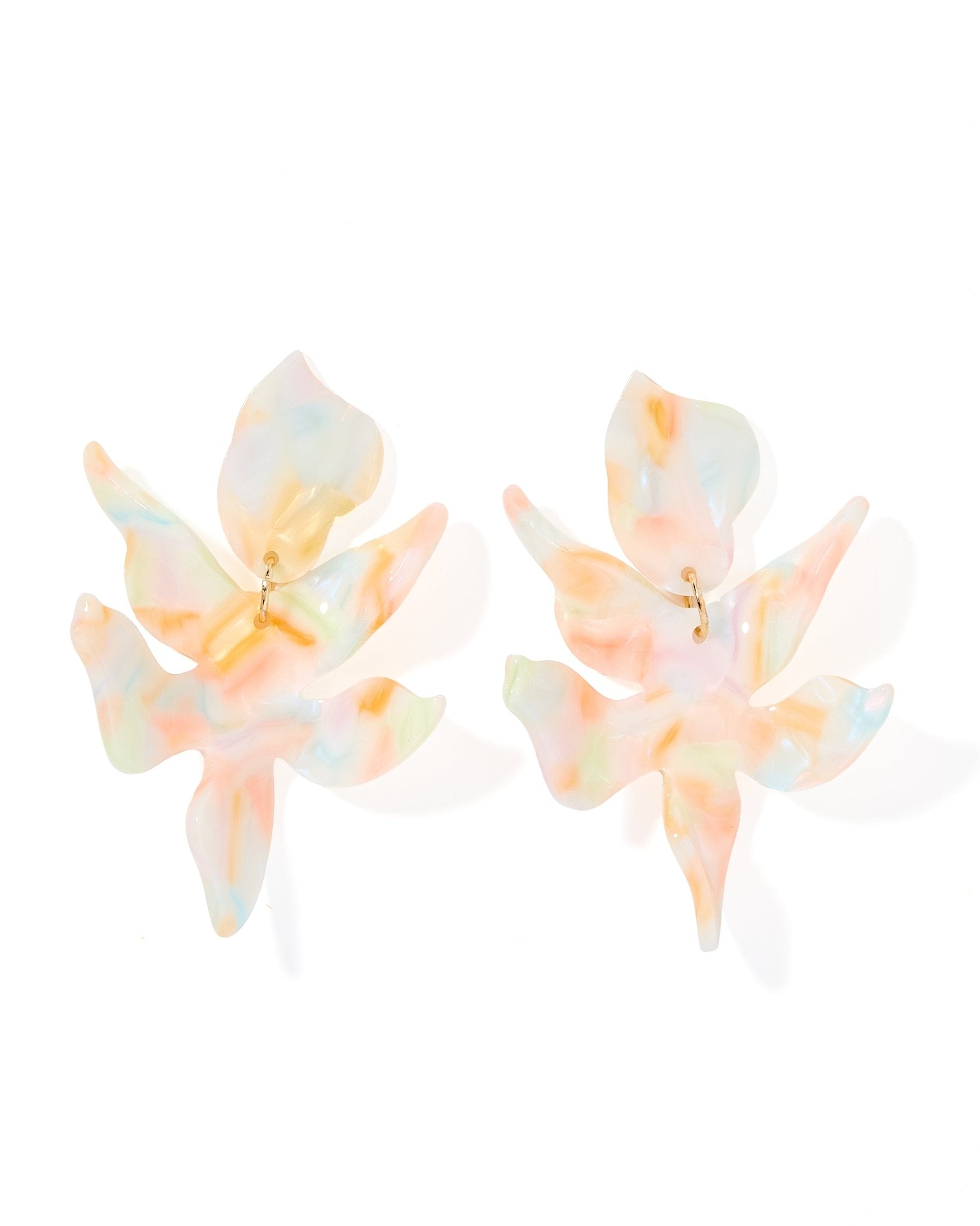 Flora Statement Earrings - Rainbow Sherbert - Shop LINNY CO