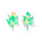 Flora Statement Earrings - Teal Seaglass - Shop LINNY CO
