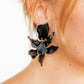 Flora Statement Earrings - True Black - Shop LINNY CO