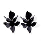 Flora Statement Earrings - True Black - Shop LINNY CO