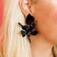 Flora Statement Earrings - True Black - Shop LINNY CO