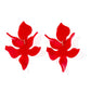 Flora Statement Earrings - True Red - Shop LINNY CO