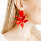 Flora Statement Earrings - True Red - Shop LINNY CO