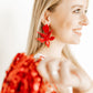 Flora Statement Earrings - True Red - Shop LINNY CO