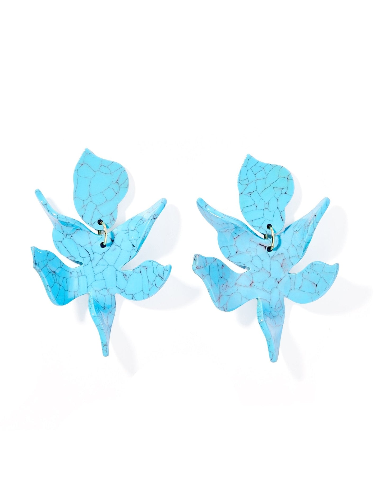 Flora Statement Earrings - Turquoise - Shop LINNY CO