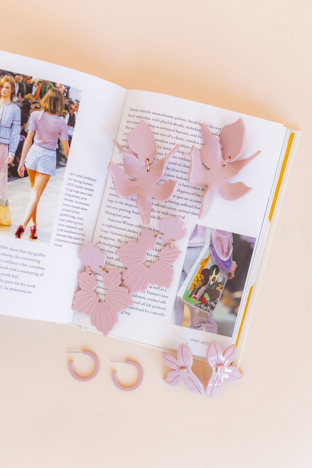 Flora Statement Earrings - Vintage Rose - Shop LINNY CO