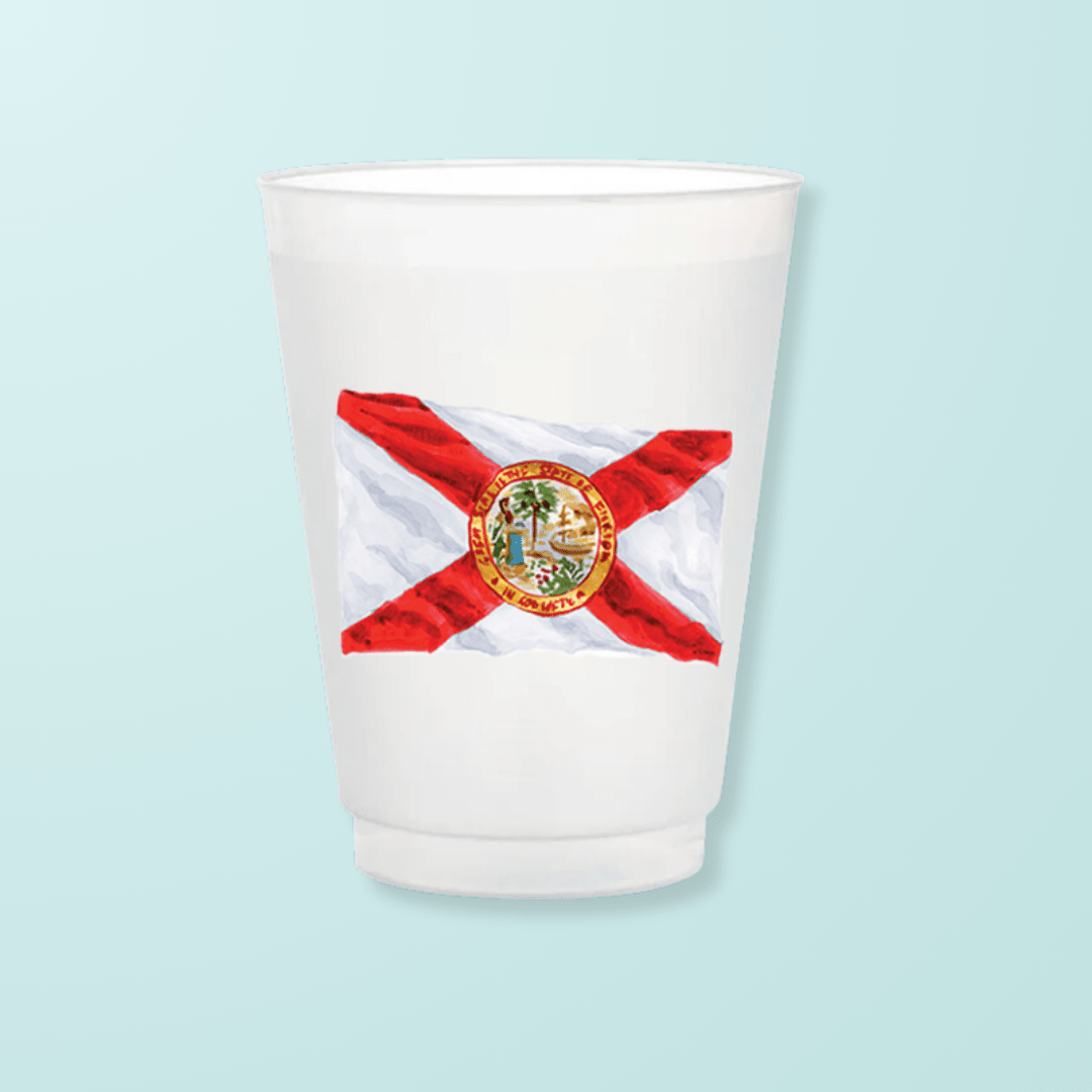 Florida State Flag Frosted Cups - Shop LINNY CO