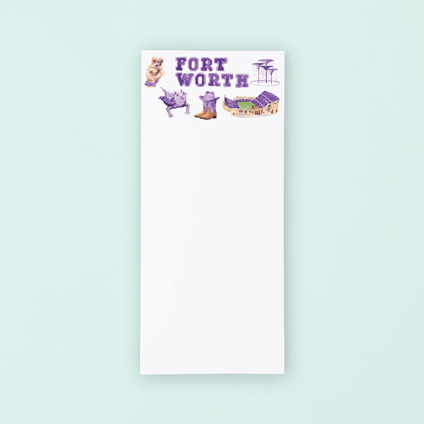 Fort Worth Texas Pattern Listpad - Shop LINNY CO