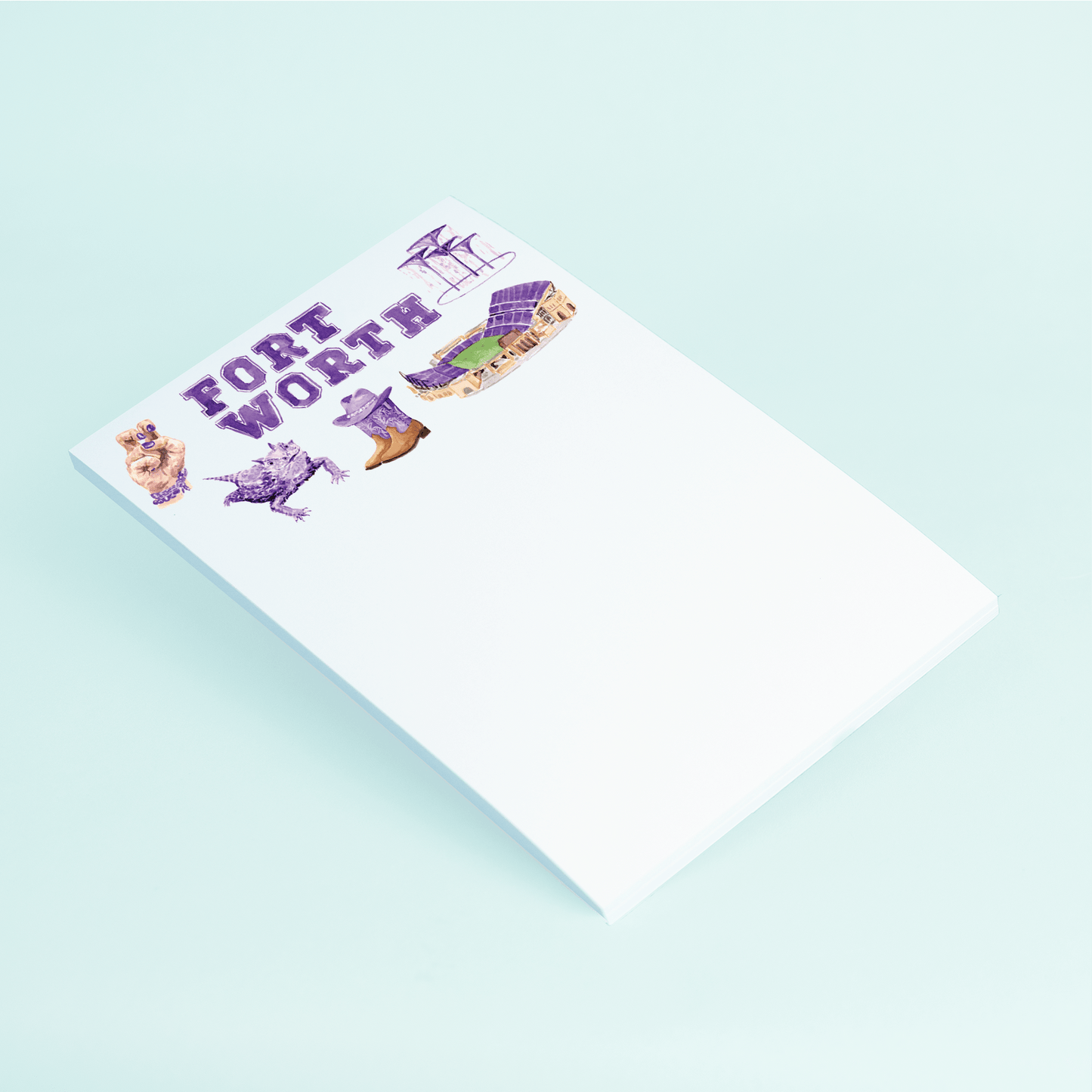 Fort Worth Texas Pattern Notepad - Shop LINNY CO
