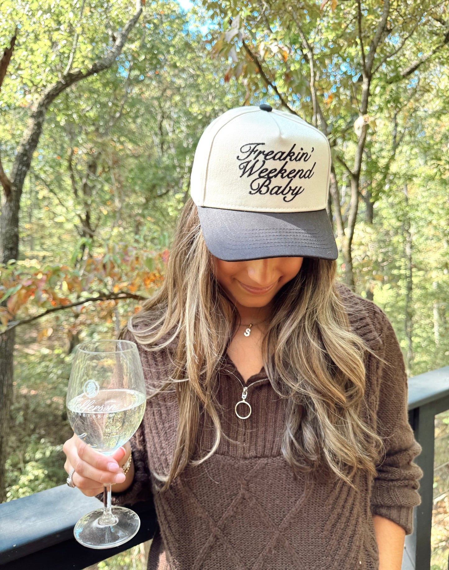 Freakin' Weekend Baby - Vintage Trucker Hat - Shop LINNY CO