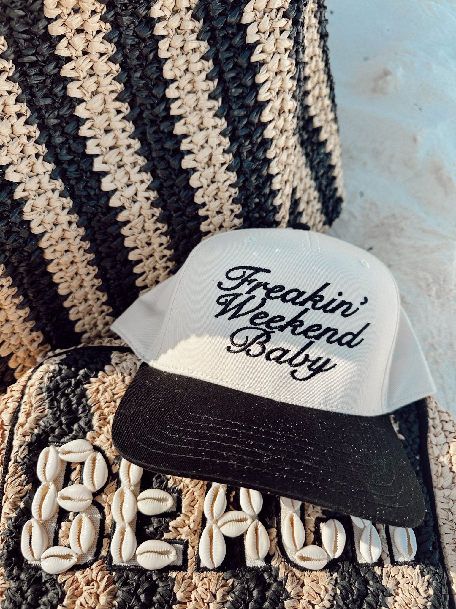 Freakin' Weekend Baby - Vintage Trucker Hat - Shop LINNY CO