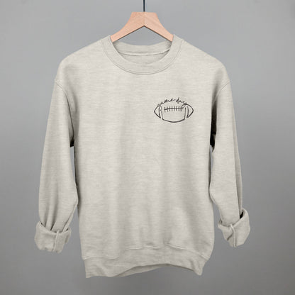 Game Day In Football Scribble (Left Chest) - Shop LINNY CO