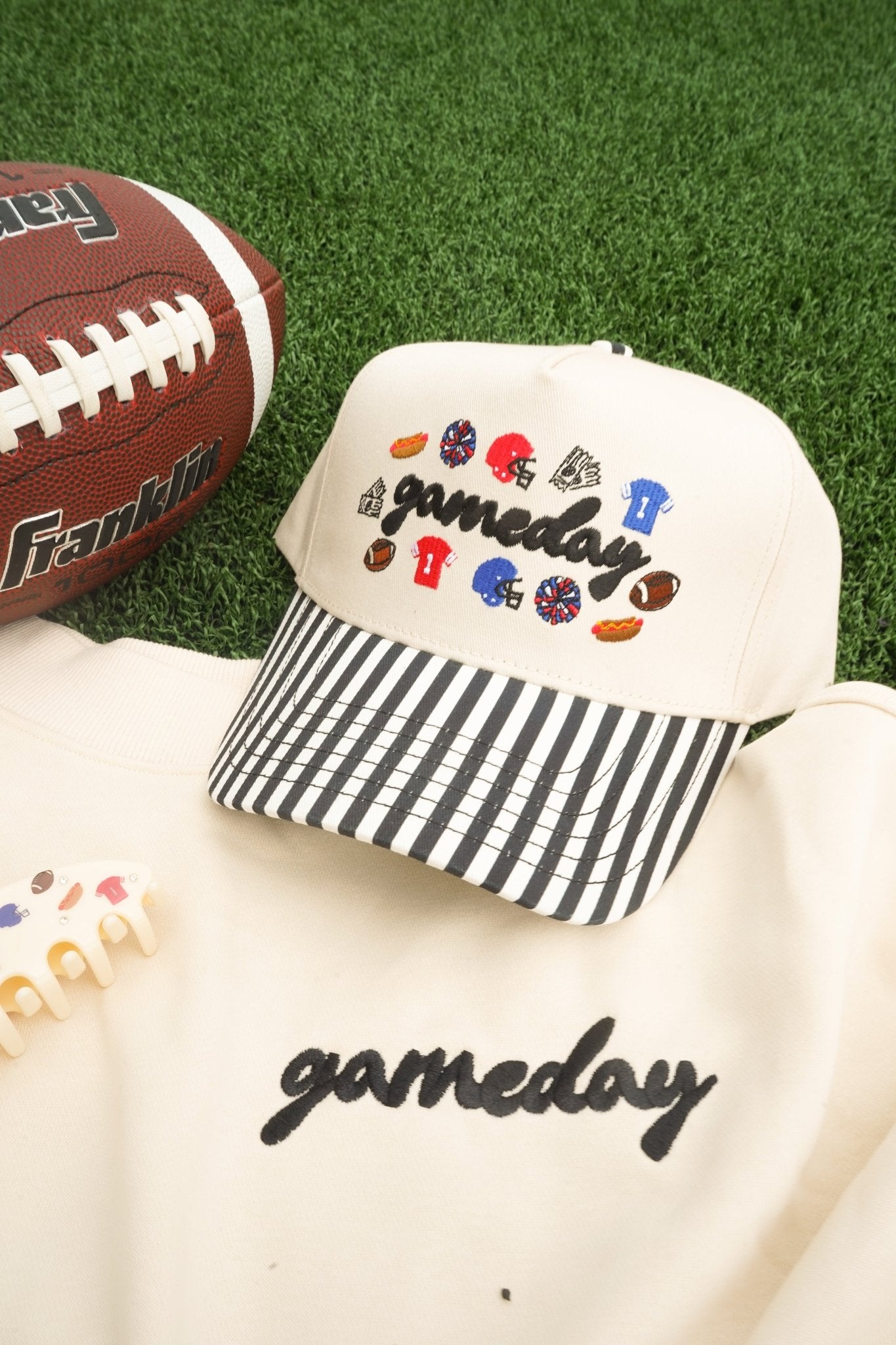 Gameday Icon Black Stripe Trucker Hat - Shop LINNY CO