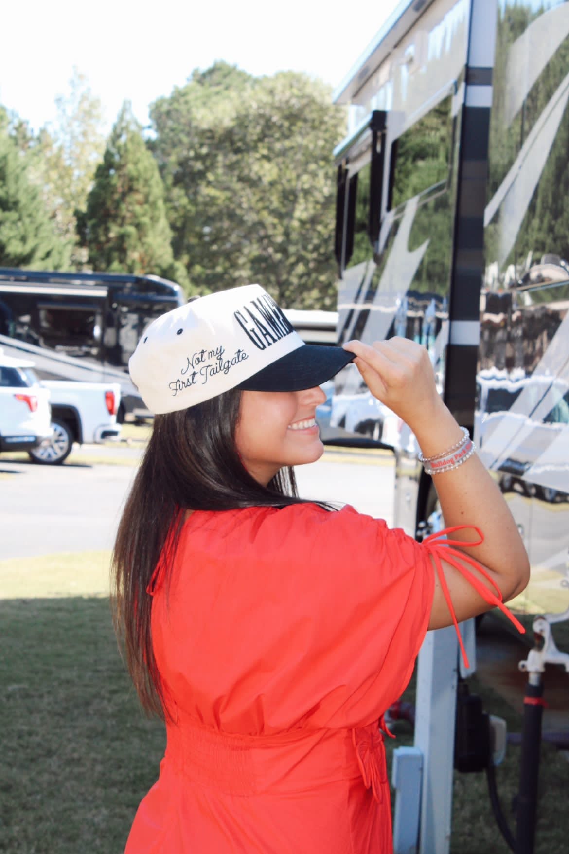 GAMEDAY. - Not My First Tailgate Vintage Trucker Hat - Shop LINNY CO
