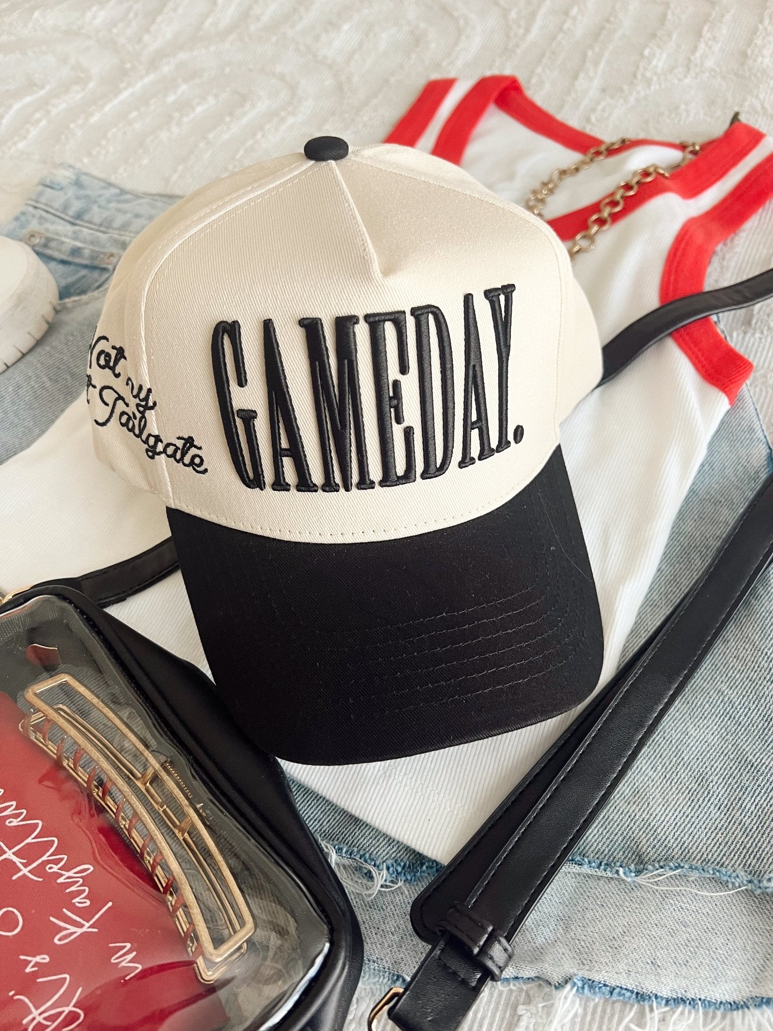 GAMEDAY. - Not My First Tailgate Vintage Trucker Hat - Shop LINNY CO
