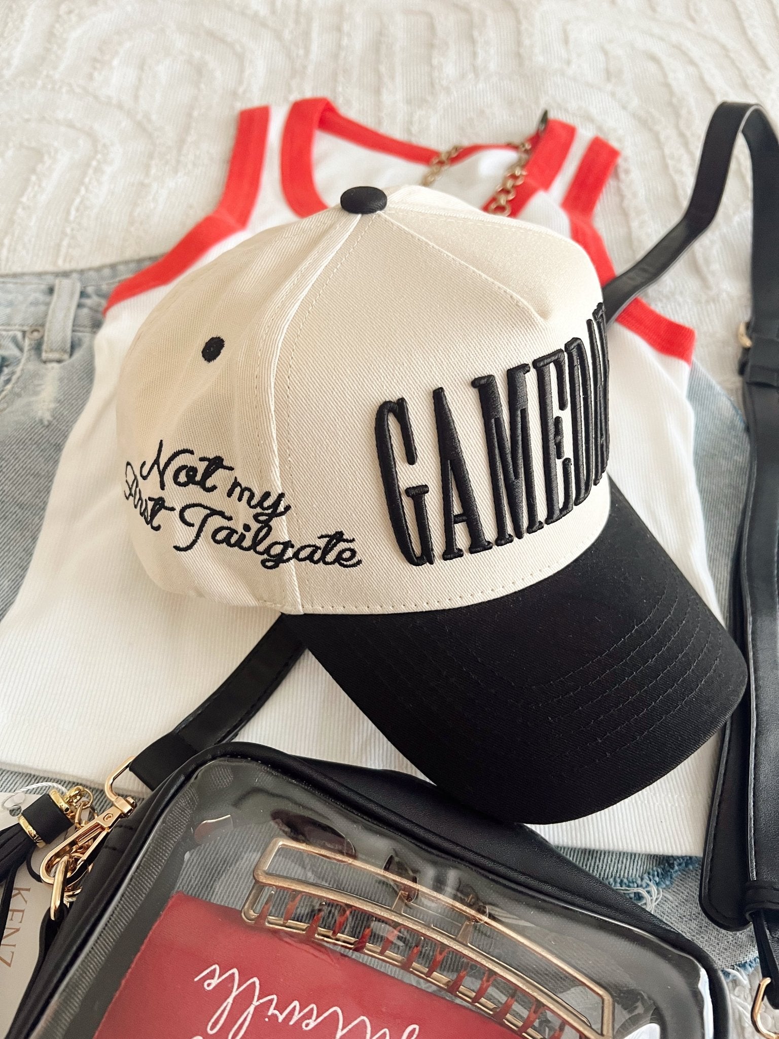 GAMEDAY. - Not My First Tailgate Vintage Trucker Hat - Shop LINNY CO
