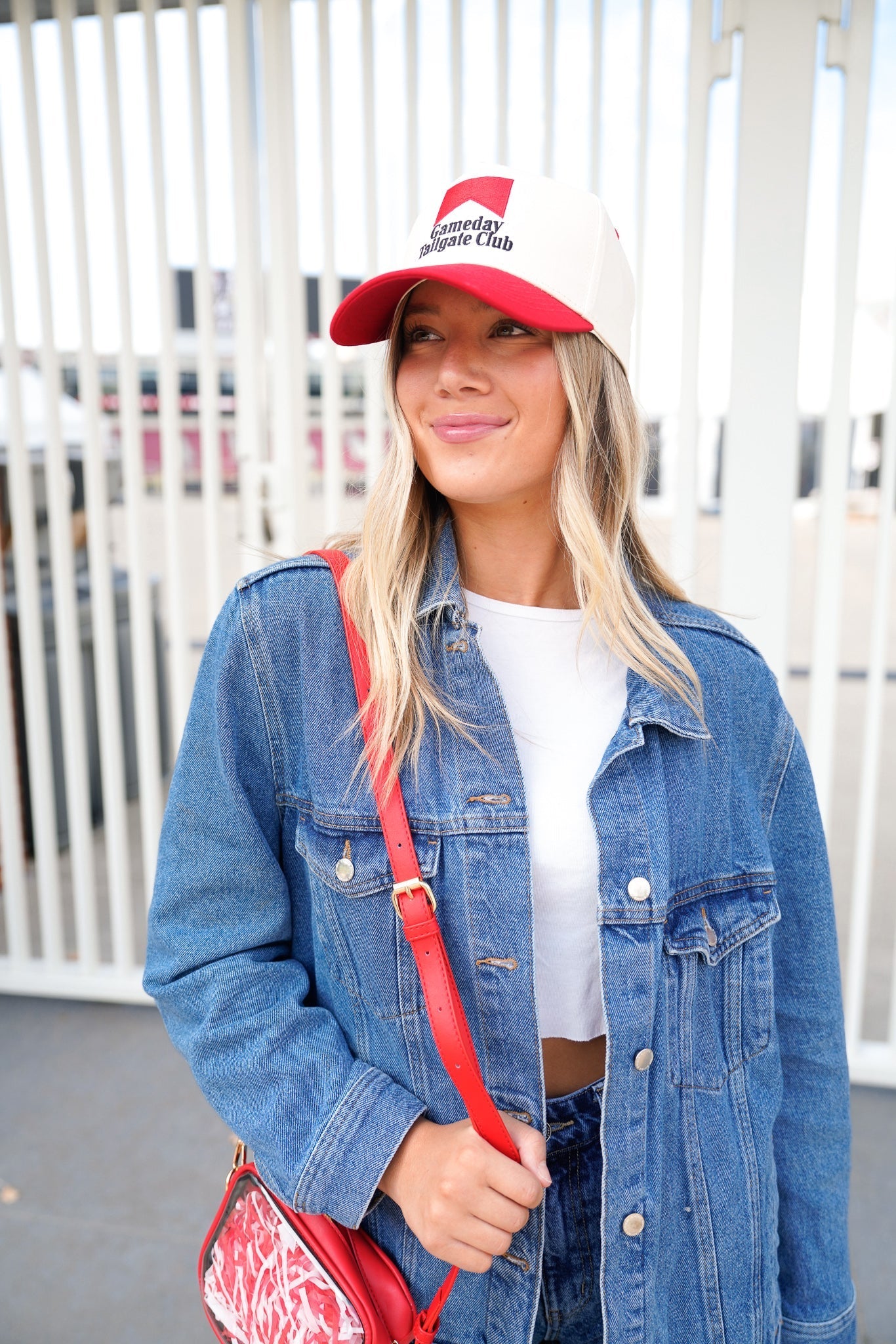 Gameday Tailgate Club - Red Vintage Trucker Hat - Shop LINNY CO