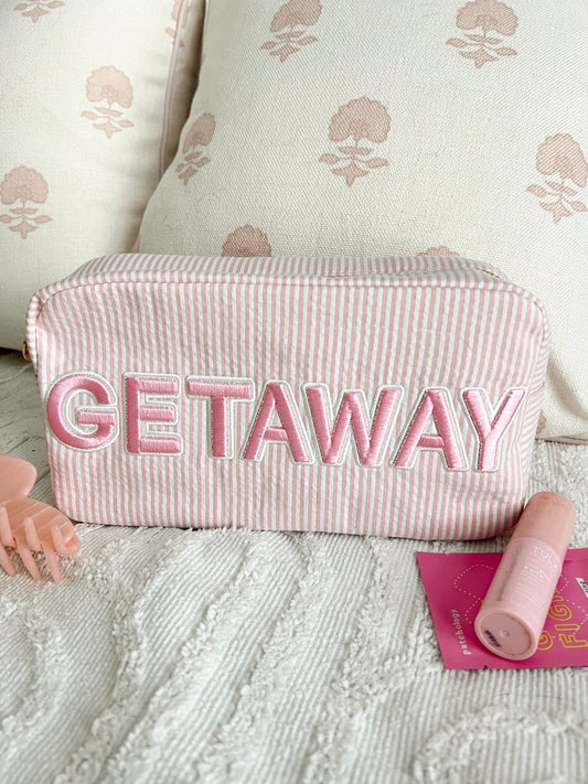 Getaway Large - Pink Stripe - Shop LINNY CO