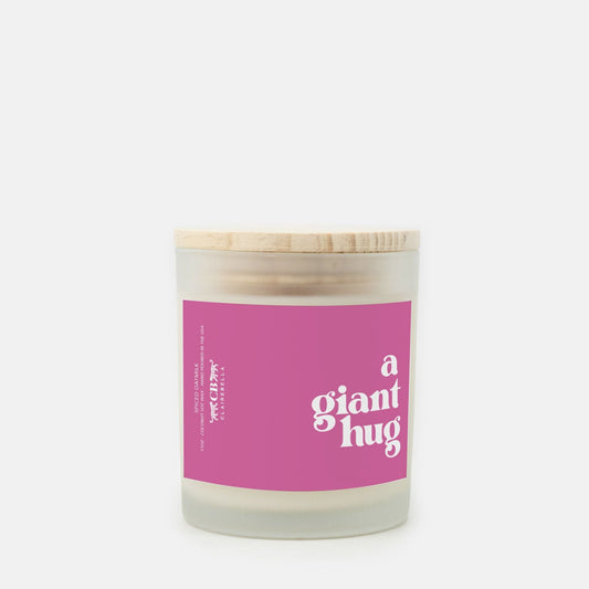 Glass Candle - Giant Hug (Spiced Oatmilk) - Shop LINNY CO