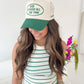 God is Good - Green Vintage Trucker Hat - Shop LINNY CO