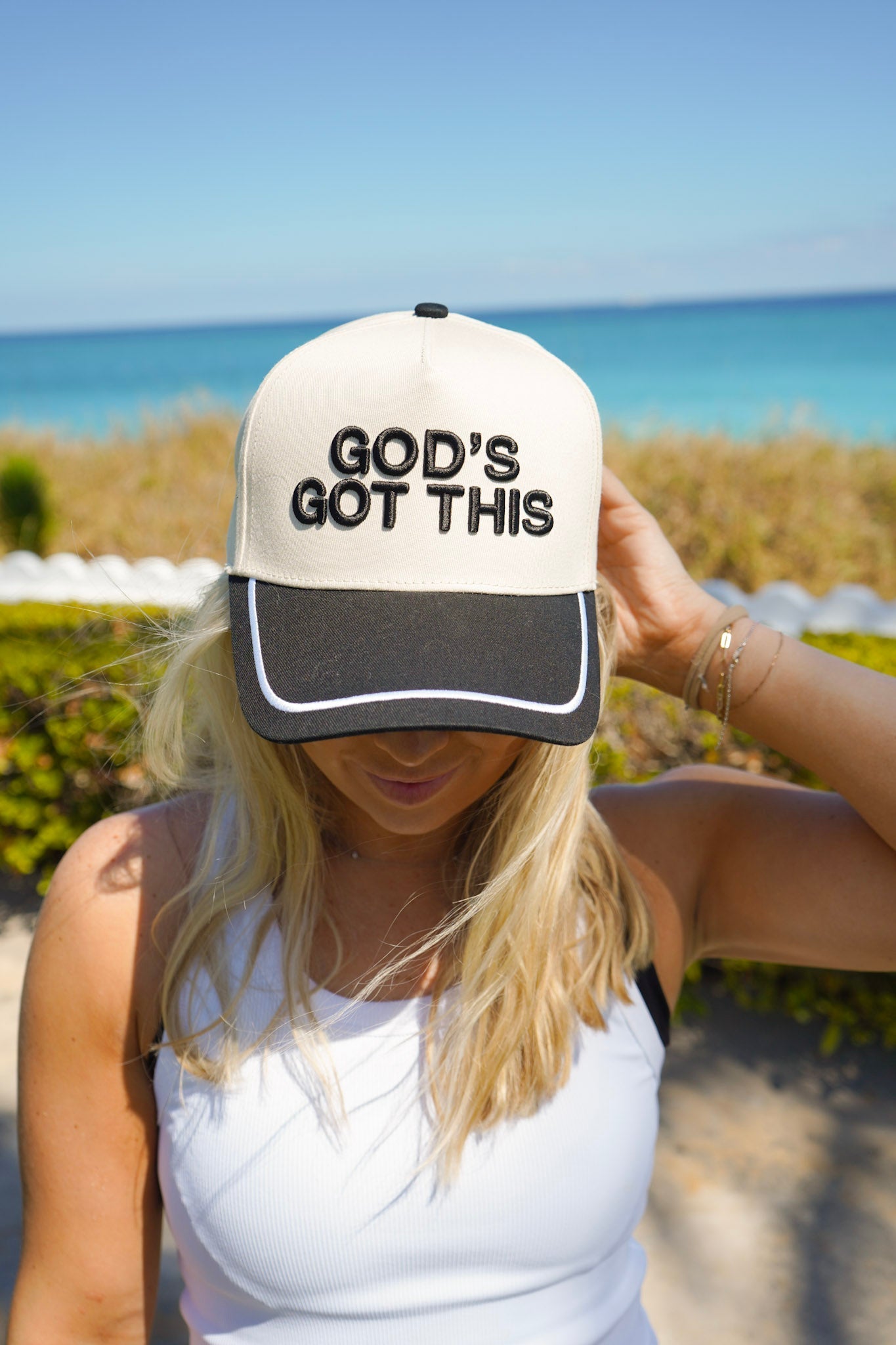 God's Got This - Black Trucker Hat - Shop LINNY CO