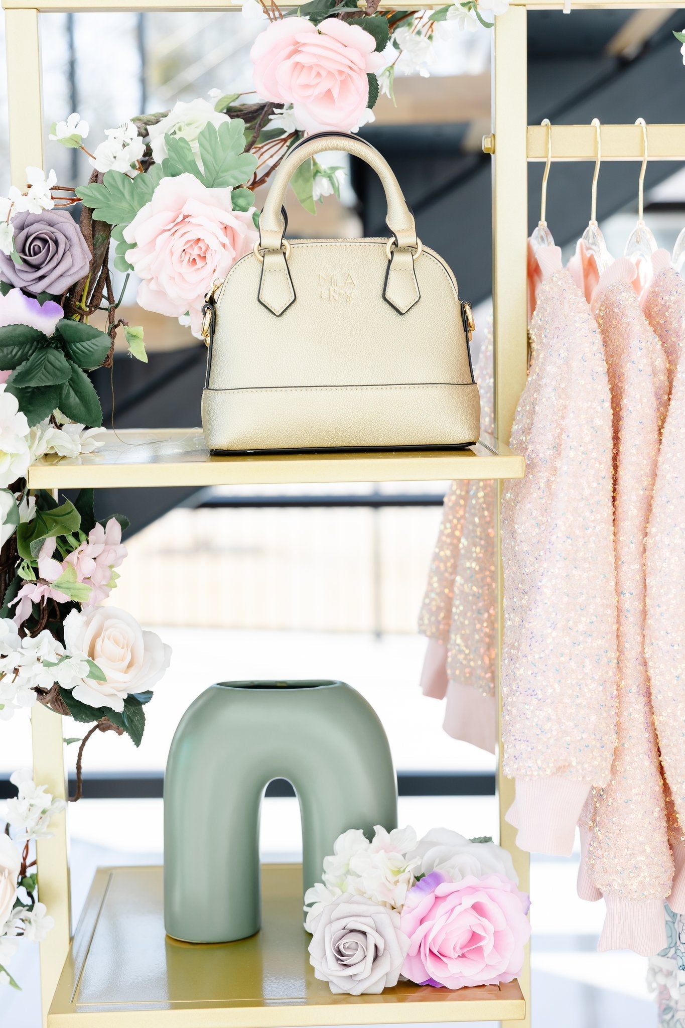 Gold Metallic Girl's Crossbody Purse - Shop LINNY CO