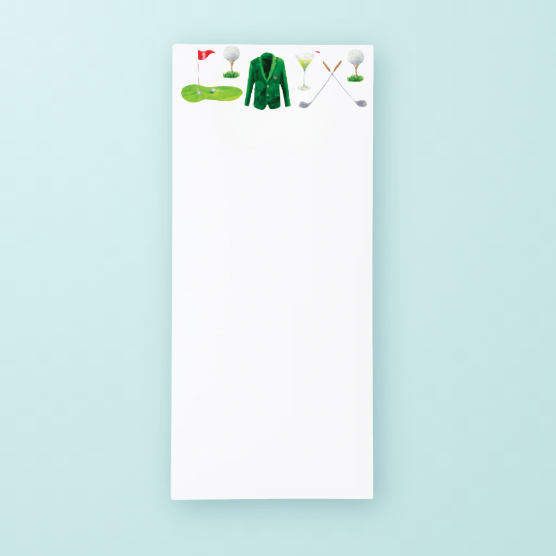 Golf & Cocktails Pattern List Pad - Shop LINNY CO