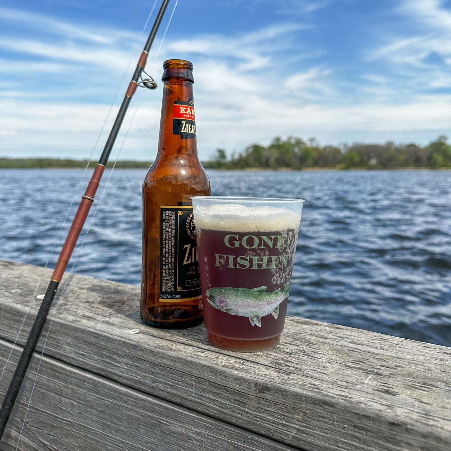 Gone Fishing Frosted Cup - Shop LINNY CO