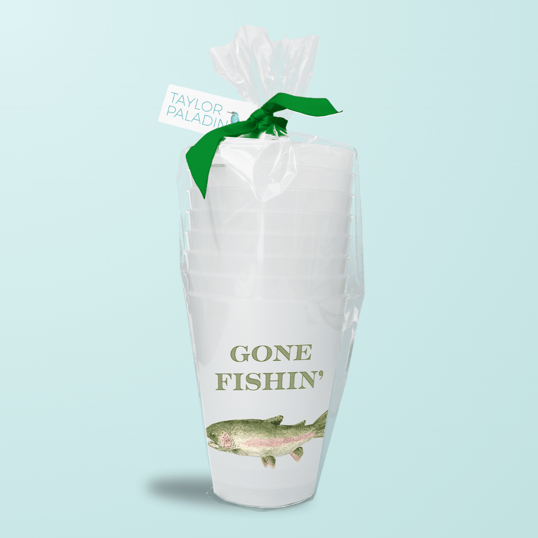 Gone Fishing Frosted Cup - Shop LINNY CO