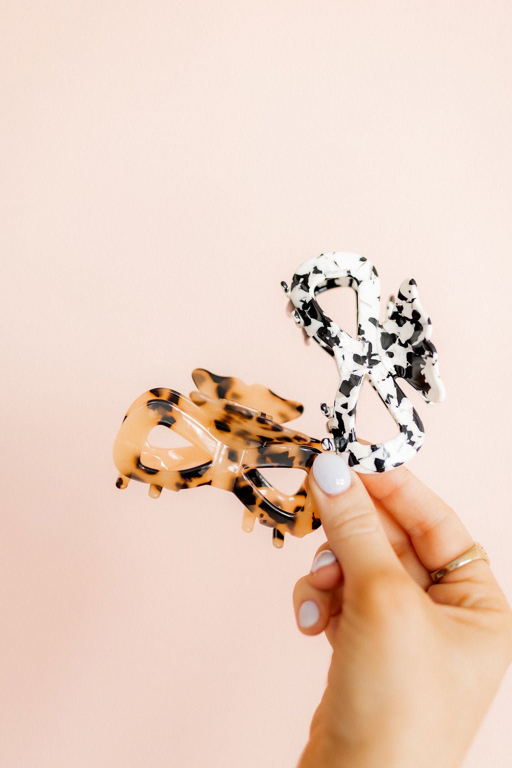 Hair Clip - Anna - Black and White - Shop LINNY CO