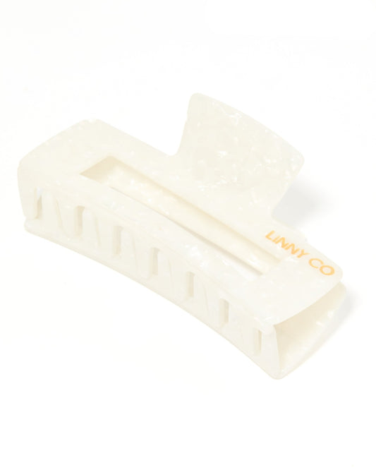 Hair Clip - Harper - Pearl White - Shop LINNY CO