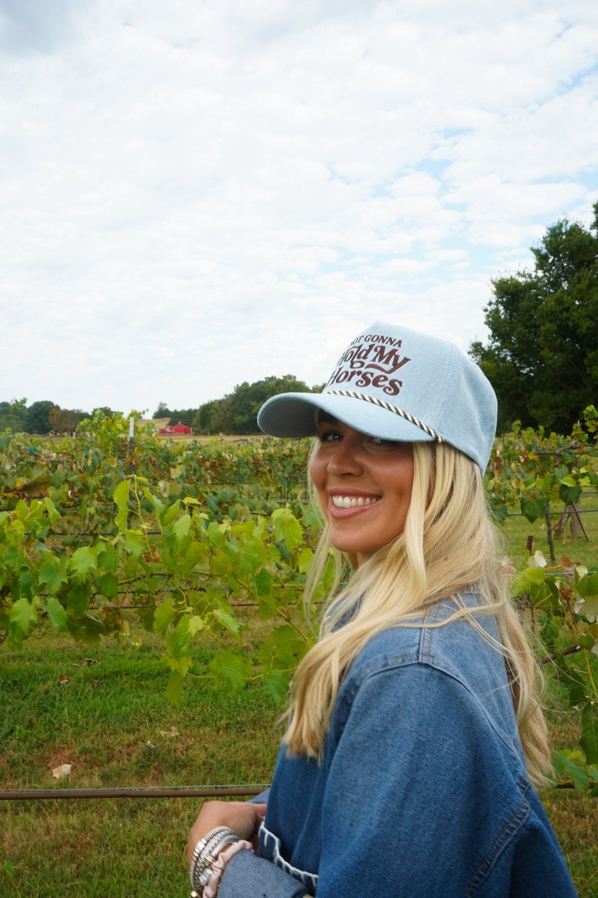 Hold My Horses - Denim Trucker Hat - Shop LINNY CO