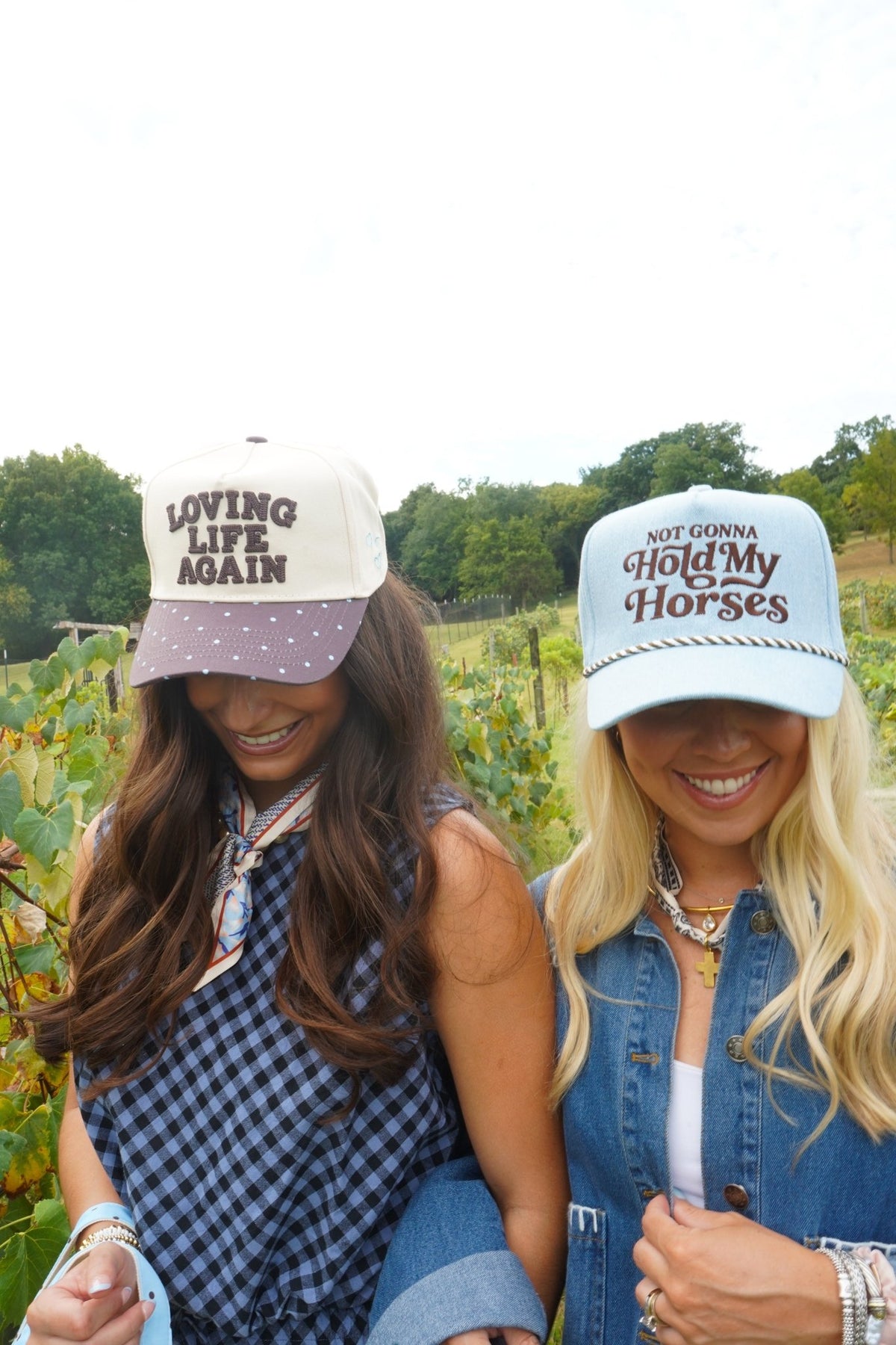 Hold My Horses - Denim Trucker Hat - Shop LINNY CO