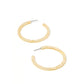 Holly Medium Hoop Earrings - Champagne Sparkle - Shop LINNY CO